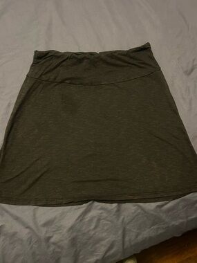 Toad&Co black A-Line Fold-Over Waist Skirt